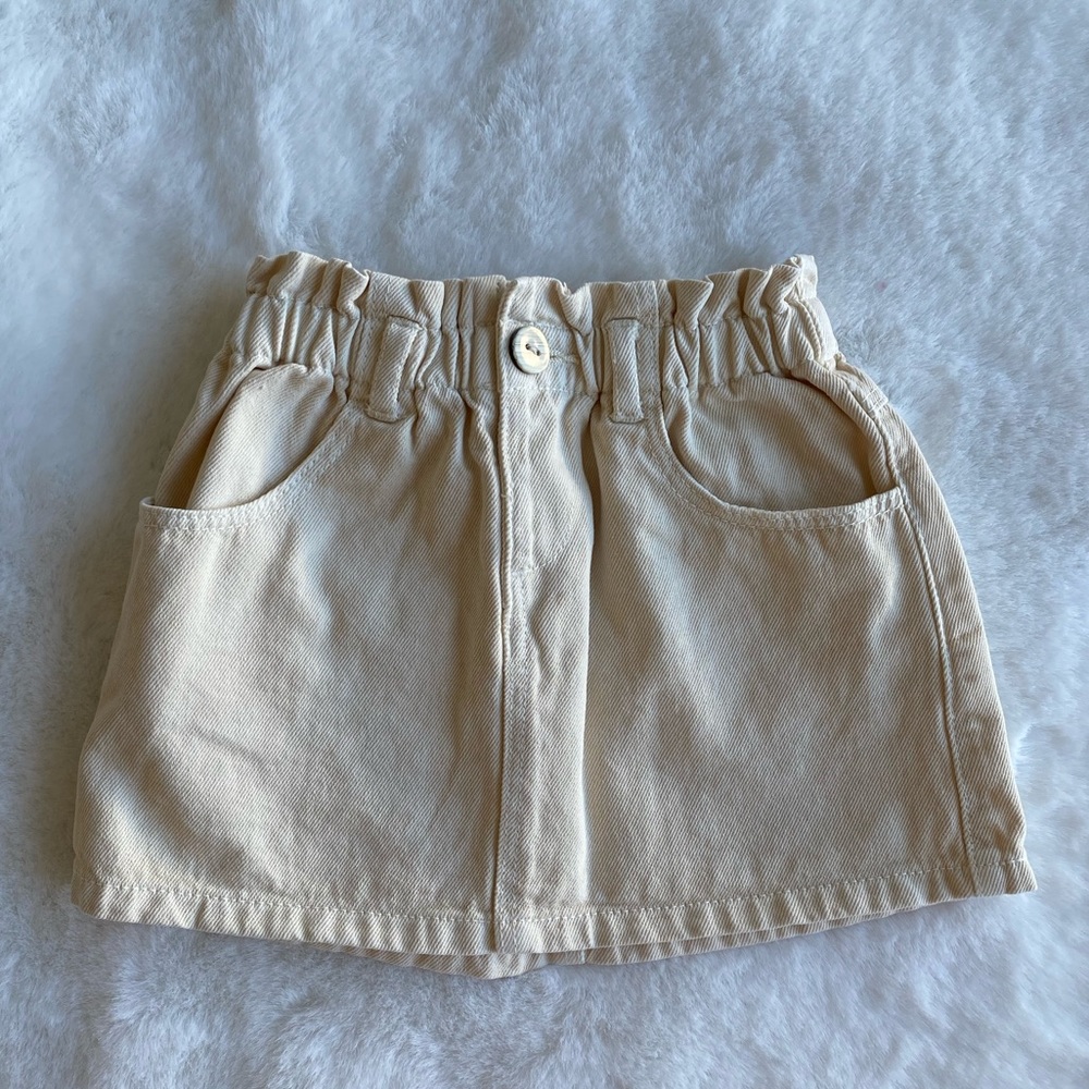 Zara Paper bag waist skirt